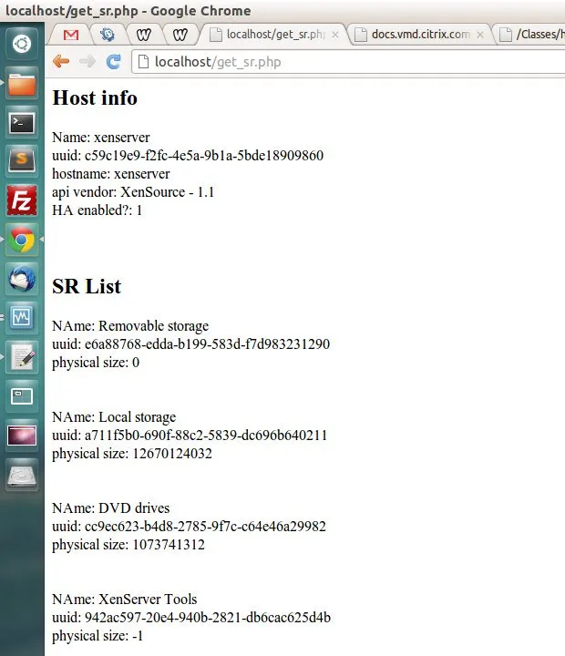 Screenshots from the original xen-panel: VM grid with snapshot menu, VM detail view with web console, and the dashboard alongside three VirtualBox windows running the XCP1/2/3 backing hosts.